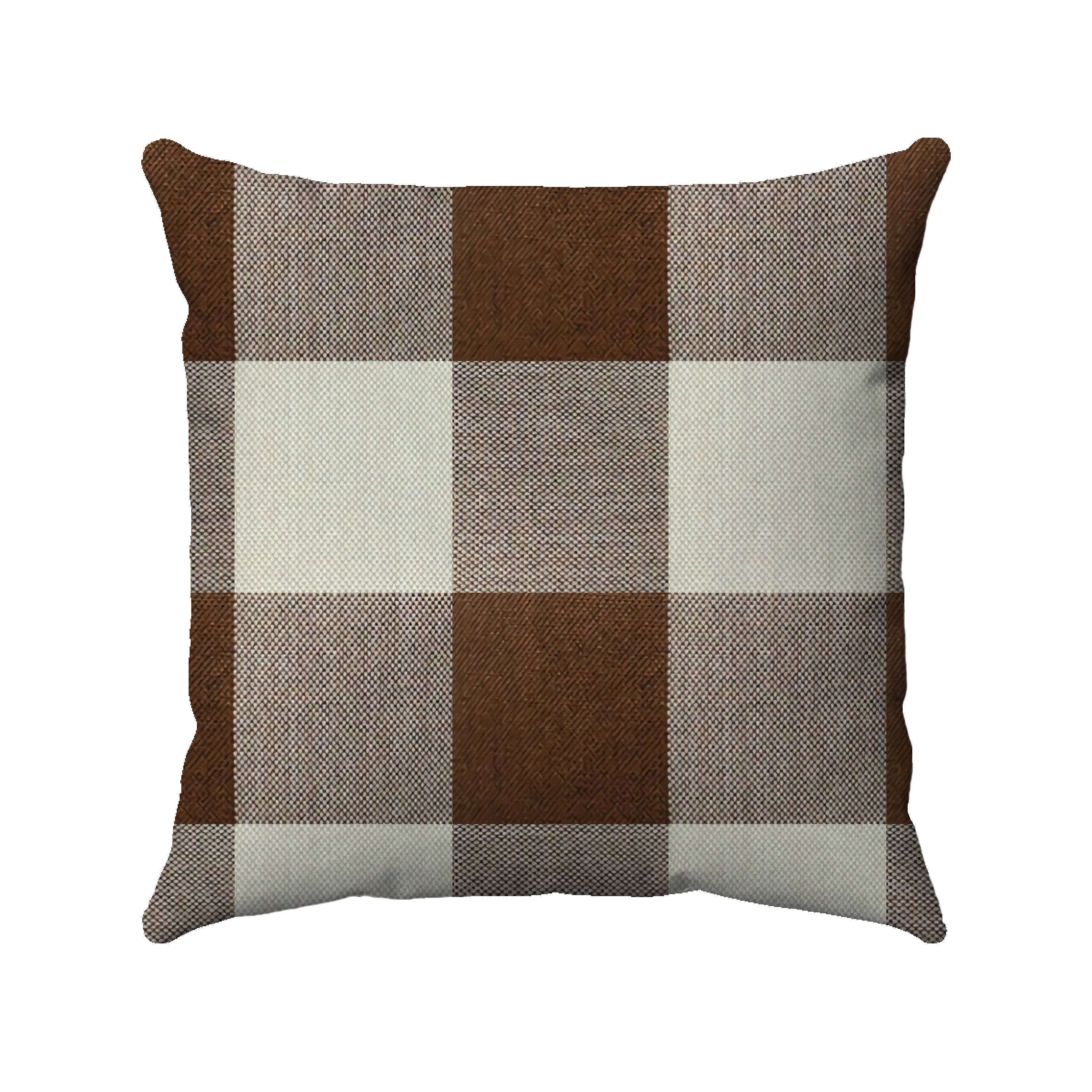 Black and tan shop buffalo check pillows